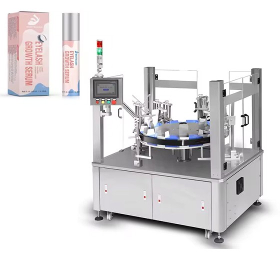 Automatic Vertical Cosmetic Perfume Box Filli Cartoning Machine